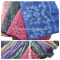 New Fashion embroider style maxi Embroidered cotton linen floral hijab shawl scarf